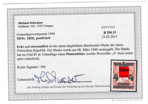 Generalgouvernement 39 - generalgouvernement, (gg)