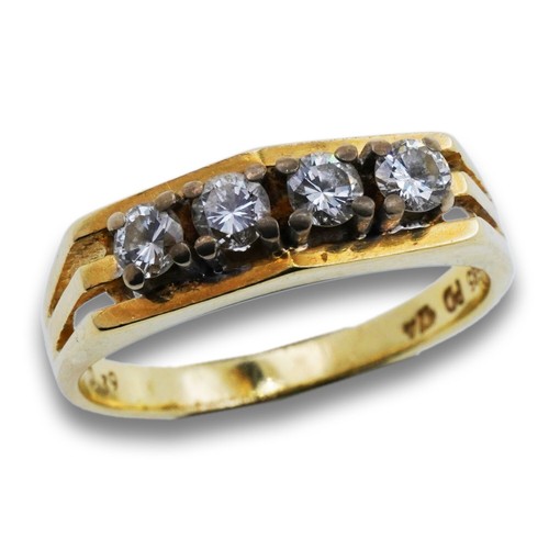 Ring 585 gold gelbgold - 585,